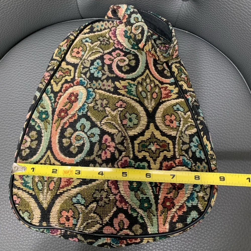 Vintage Tapestry Floral Travel Shoe Bag